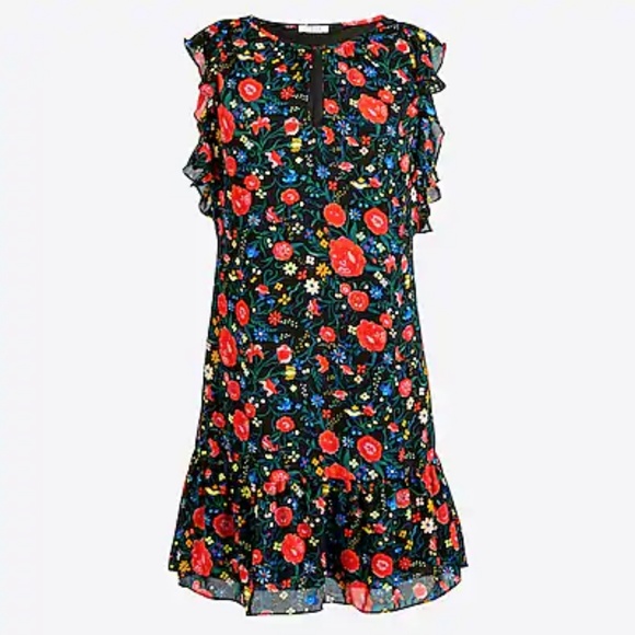 J. Crew Factory Dresses & Skirts - JCrew Factory Printed flutter dress